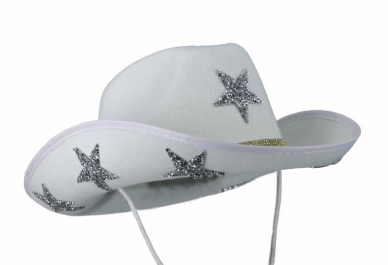JC569 - Cowboy Hat with Stars and Rhinestone Chain - Image 7