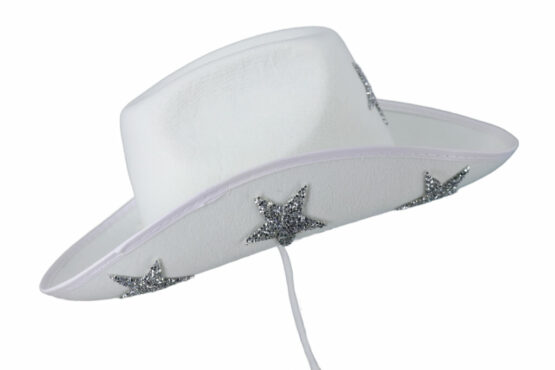 JC569 - Cowboy Hat with Stars and Rhinestone Chain - Image 6