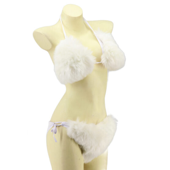 LED184 - LED faux fur bikini set - Image 3