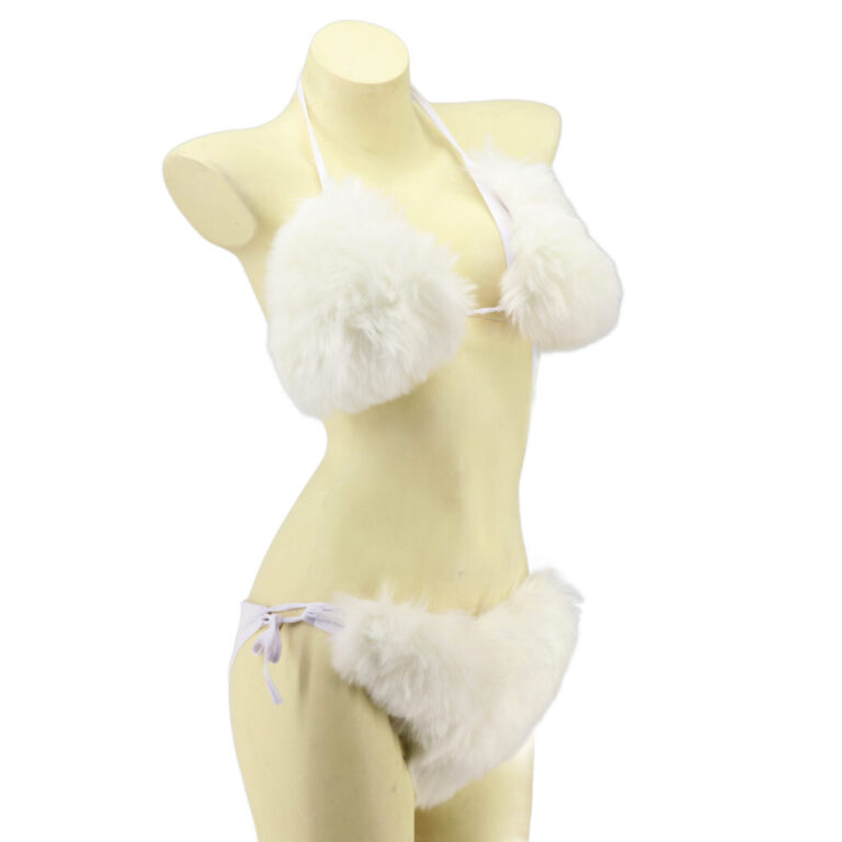 LED184 - LED faux fur bikini set - Image 3