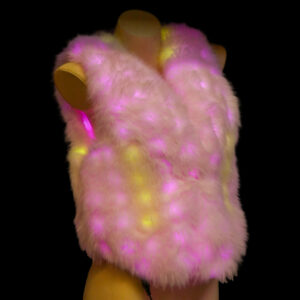 LED185 - LED faux fur vest