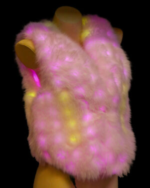 LED185 - LED faux fur vest