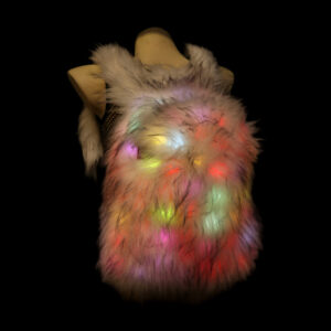 LED187 - LED faux fur backpack