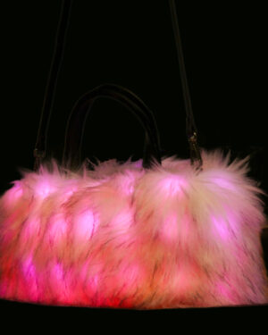 LED188 - LED faux fur handbag