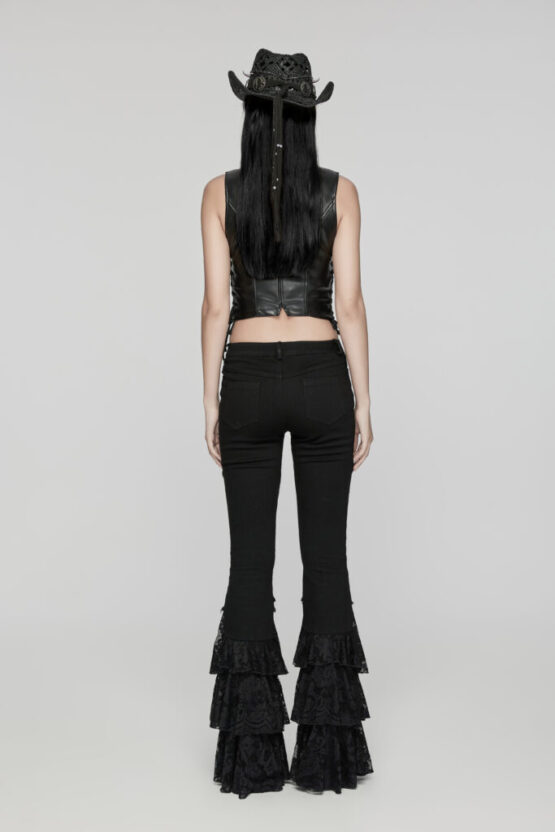 OY1644 - Punk minimalist leather vest - Image 2