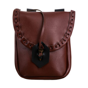 RL5007 - Brown stitch pleather waist bag