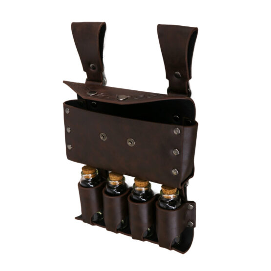 RL5009 - Medieval alchemy waist bag with bottle holders - Image 3