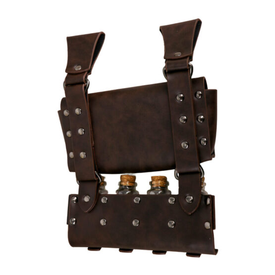 RL5009 - Medieval alchemy waist bag with bottle holders - Image 2