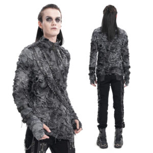 TT281 - Distressed punk tie dye shirt