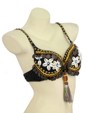 W1717 - Tribal Top with flower shells