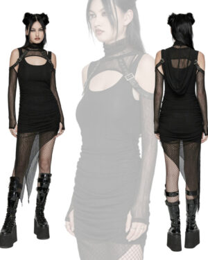 WQ768 - Wasteland hooded two-piece dress
