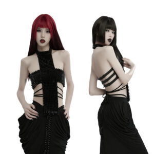 WS716 - Gothic cross halter top