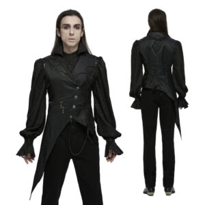 WY1720 - Dark night goth asymmetric vest