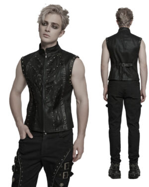 WY1781 - Punk rivet segmented vest