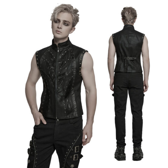 WY1781 - Punk rivet segmented vest