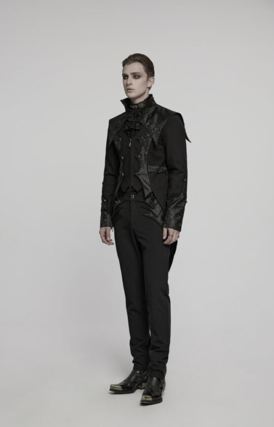 WY1789 - Textured jacquard and twill luxury tuxedo-M - Image 2