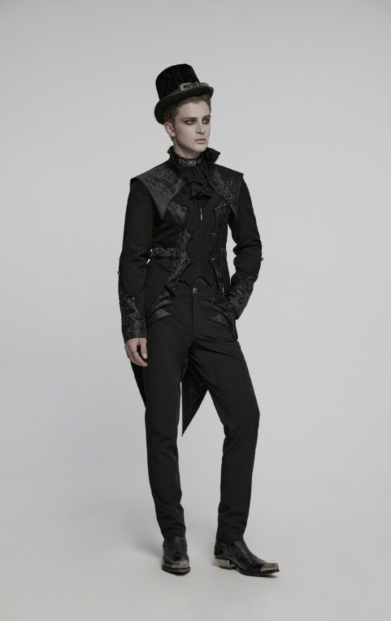 WY1789 - Textured jacquard and twill luxury tuxedo-M - Image 3