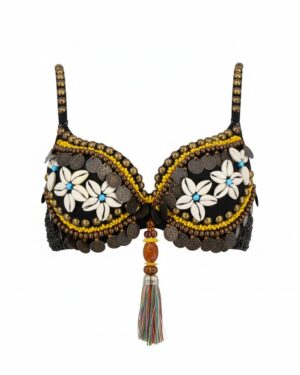 W1717 - Tribal Top with flower shells