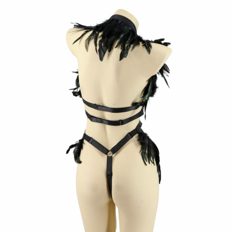 4255 - Feather Bandage Lingerie Set - Image 6