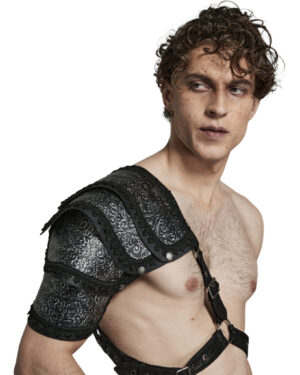WS553 - Embossed Leather Shoulder Armor-XL-3L