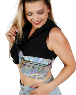 3832 - PVC Metallic Fanny Pack