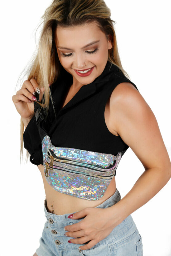 3832 - PVC Metallic Fanny Pack