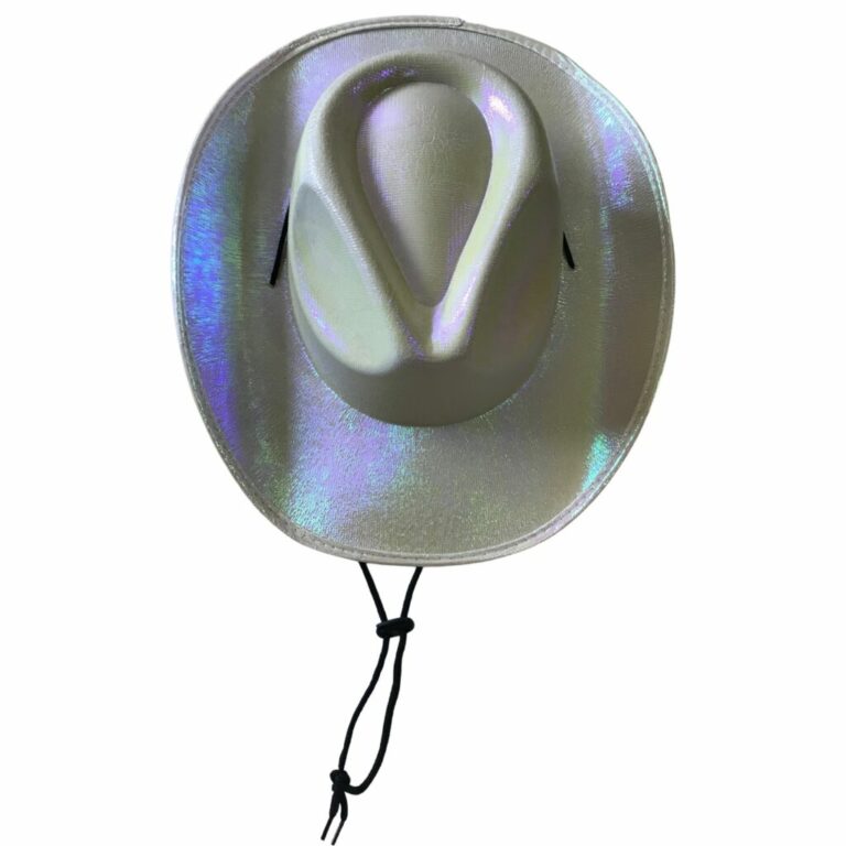 JC553 - Metallic Cowboy Hat with Tie-Up String - Image 4