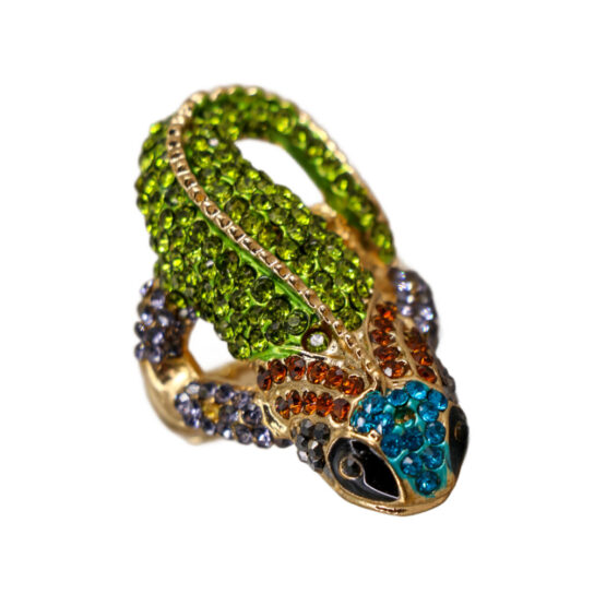 R1065 - Stretch Ring Iguana - Multi - Image 2