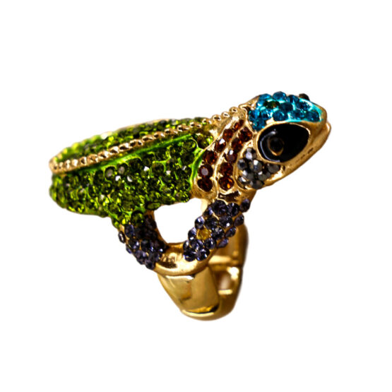 R1065 - Stretch Ring Iguana - Multi - Image 3