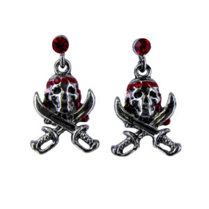 P4600E - Skull Earring, Silver