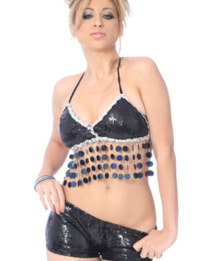 2285 - Sequin Top with Paillettes