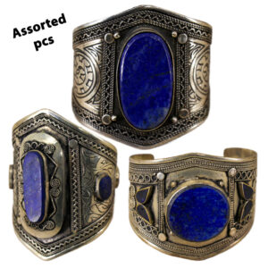 1882 - Tribal Lapis Cuff - Large Size with adornments