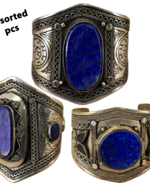 1882 - Tribal Lapis Cuff - Large Size with adornments