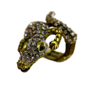 R1246 - Gold Lizard Stretch Ring