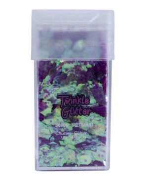 80105 - mixed sizes glitter sq bottle1.5 oz-Mermaid