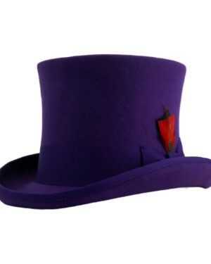 69513 - Steampunk TOP Hat - 100% wool felt