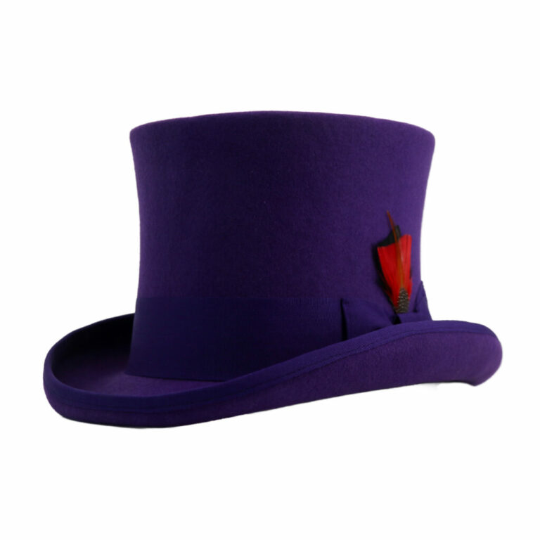 69513 - Steampunk TOP Hat - 100% wool felt