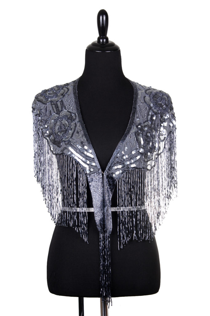 1006 - Beaded Shawl with Roses - Image 13