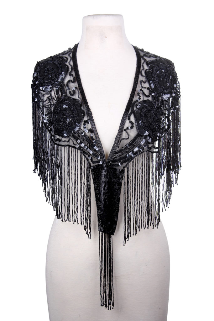 1006 - Beaded Shawl with Roses - Image 30