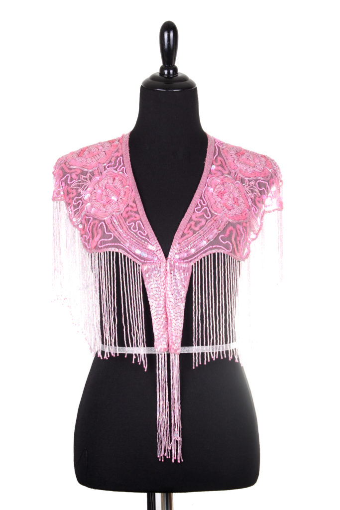 1006 - Beaded Shawl with Roses - Image 15