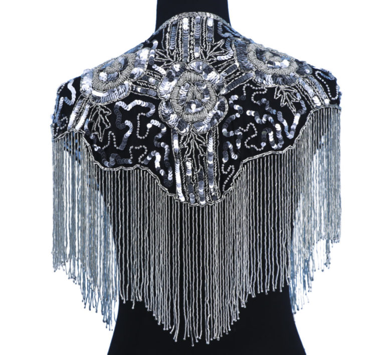 1006 - Beaded Shawl with Roses - Image 31