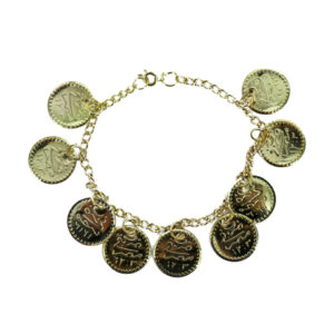 1274 - Coin Bracelet - Black
