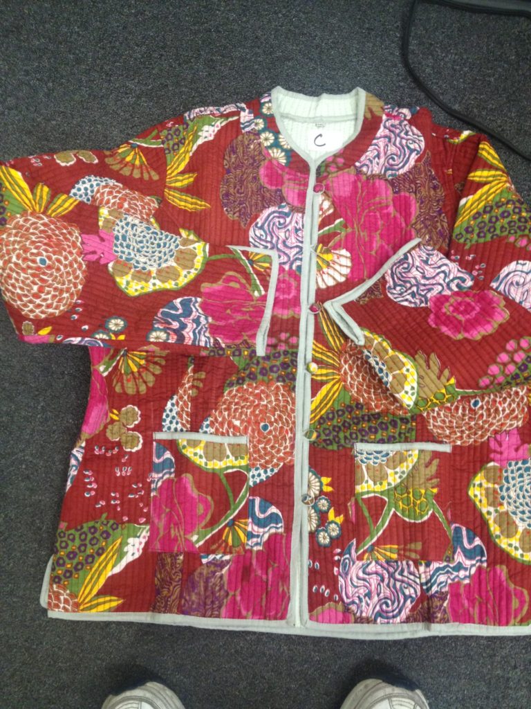 1342 - Recycled Cotton Patchwork Jacket Quilted - Short - Image 4