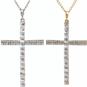 13640 - Cross Rhinestone Necklace