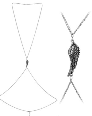14052 - Layered Wing Bodychain Crystal