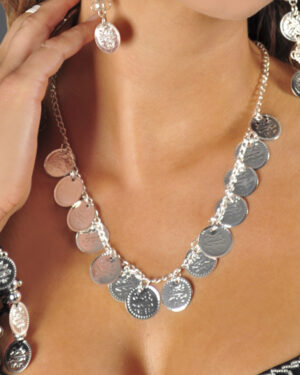 1467 - Coin Necklace - Single Row
