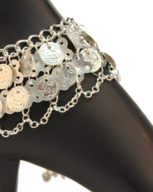 1586 - Coin Anklet with Chain
