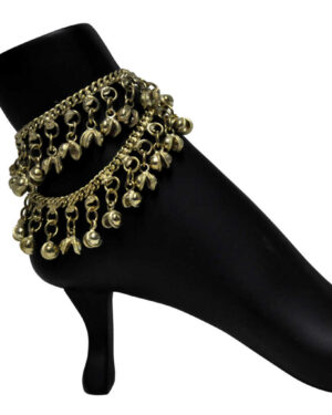 1592 - Double Row Bell Anklet