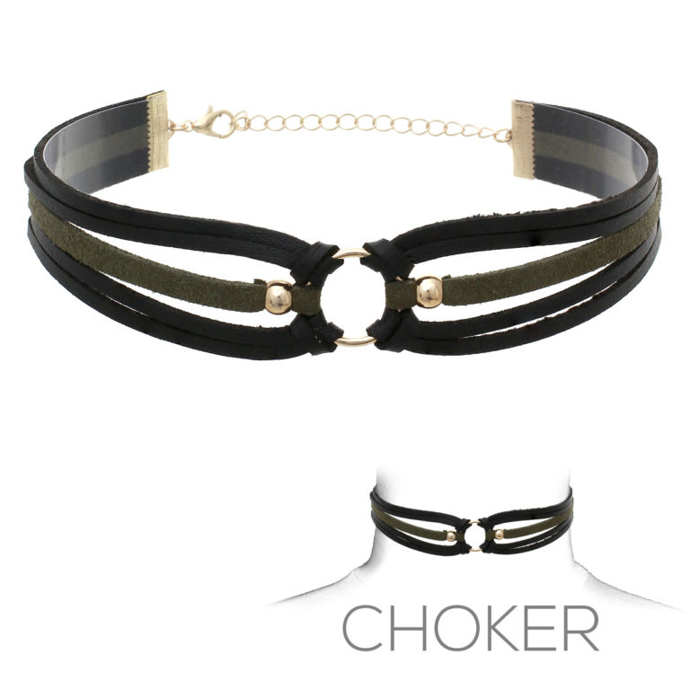 15979 - Suede Leather Choker - Image 5