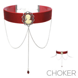16098 - Cameo Drop Chain Choker